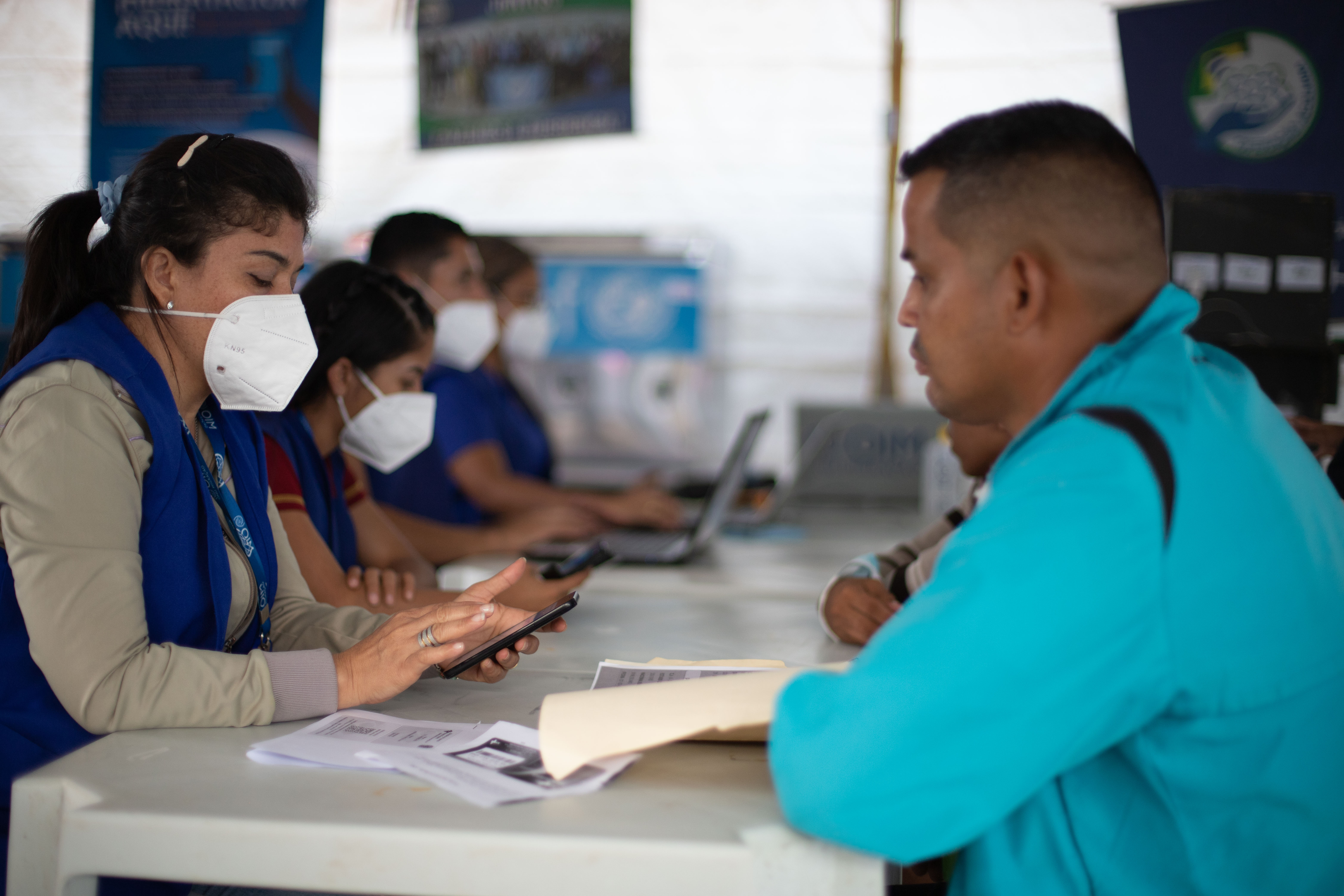 migrante venezolano en brasil siendo atendido en operacion Acolhida